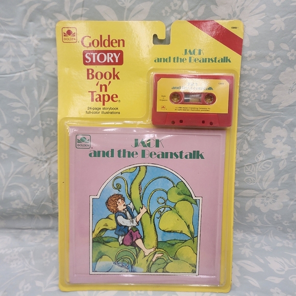 NEW Golden Story Book & N cassette Tape Jack and the Beanstalk - Picture 1 of 6
